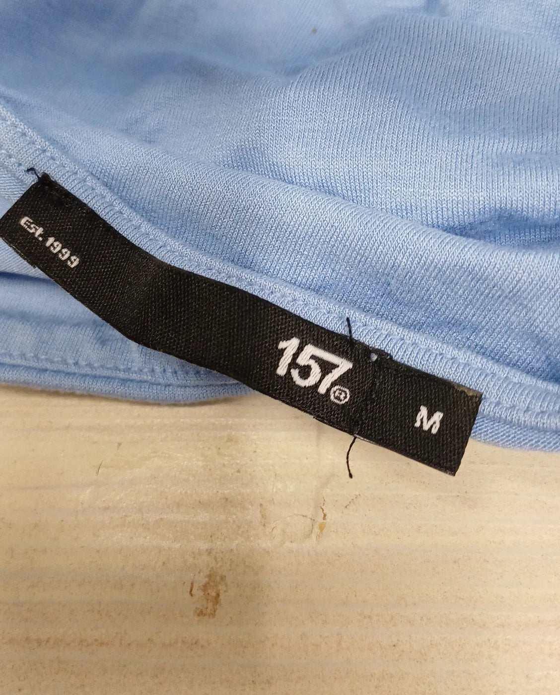 157 blå ärmlös topp