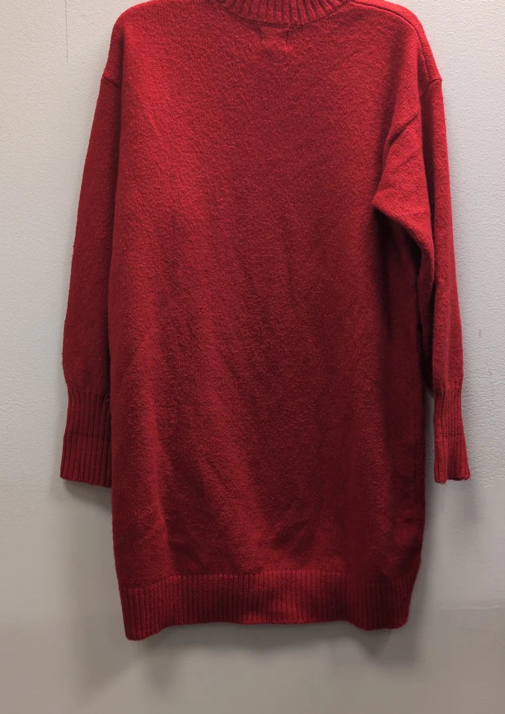 H&M röd stickad tröja