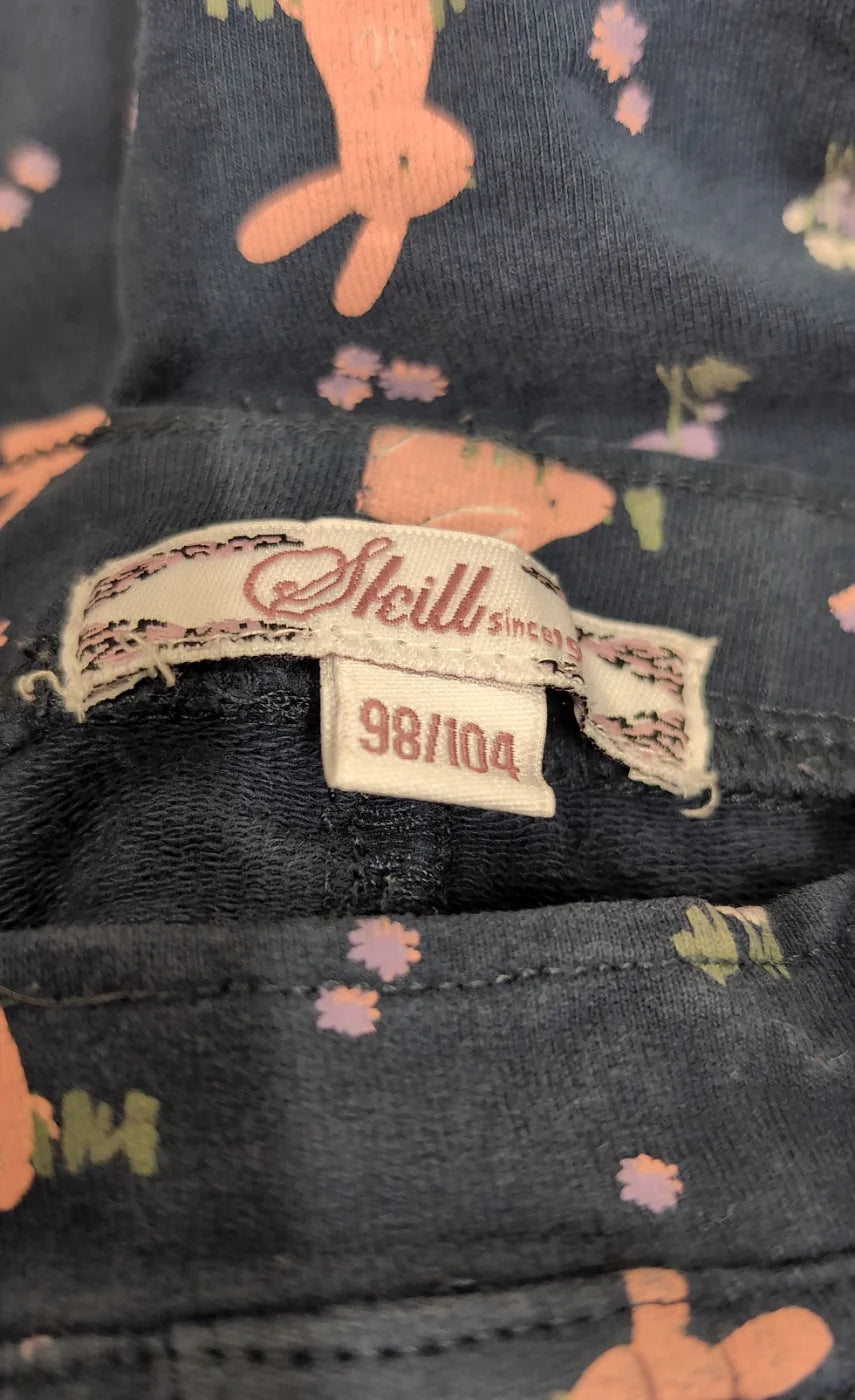 Steiff barn leggings med kaninmönster