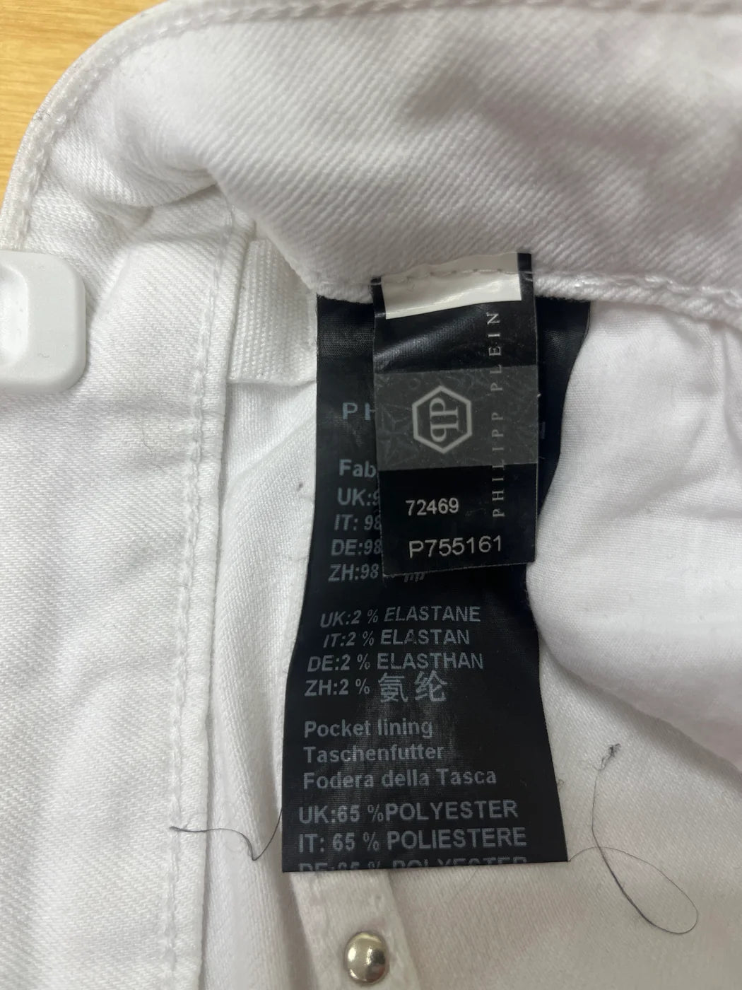 Philipp Plein vita denimshorts