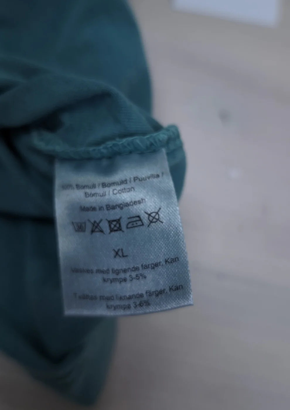 Dressmann t-shirt i bomull, teal XL