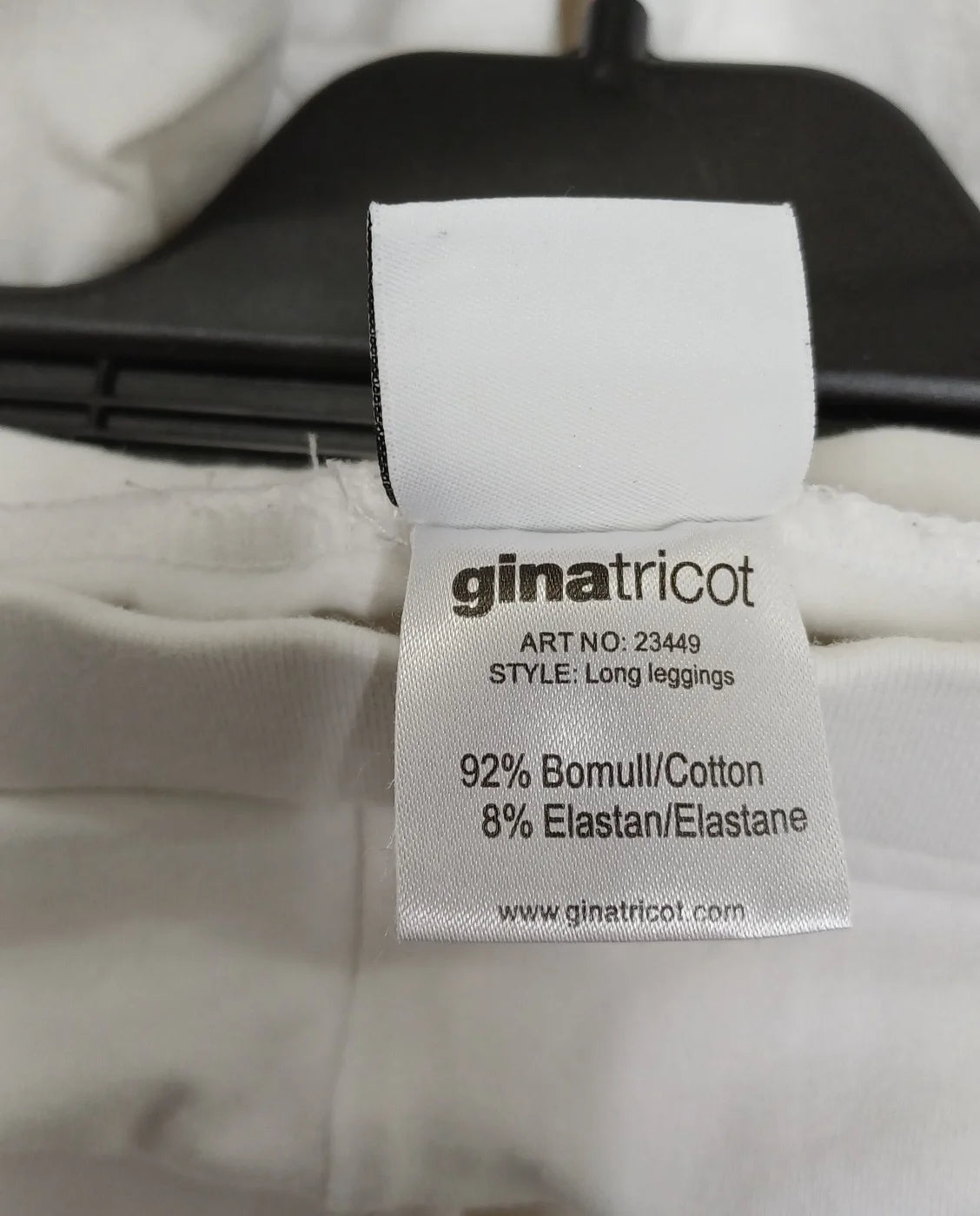 Gina Tricot långa vita leggings