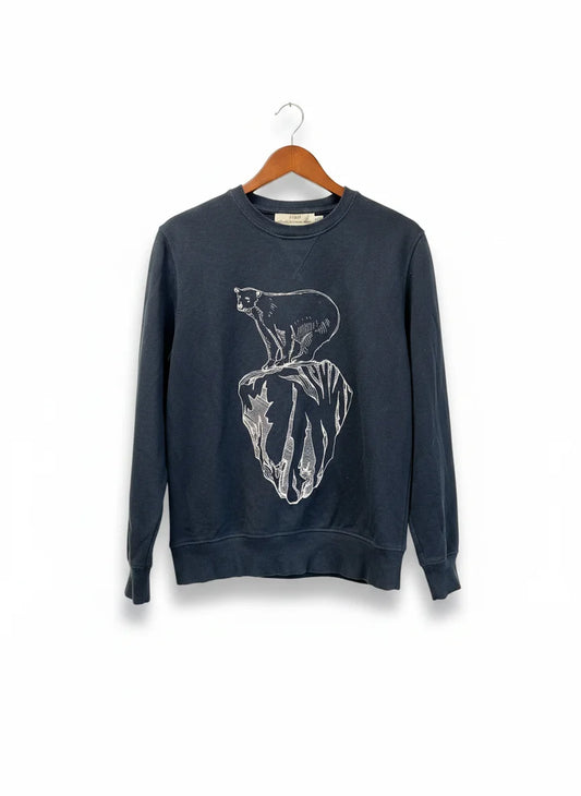 L.O.G.G. H&M mörkblå sweatshirt med tryck
