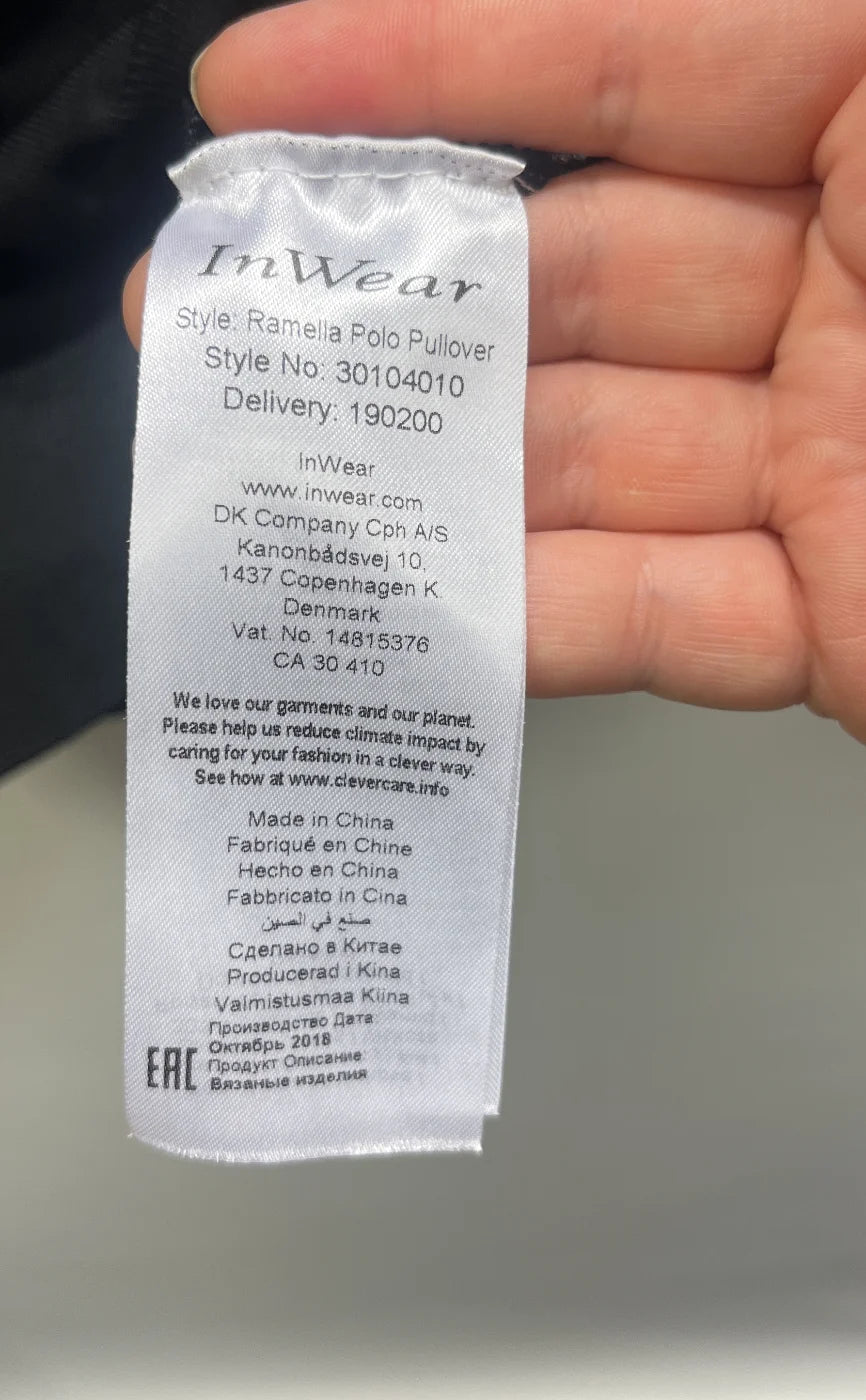 InWear ribbad pikétröja