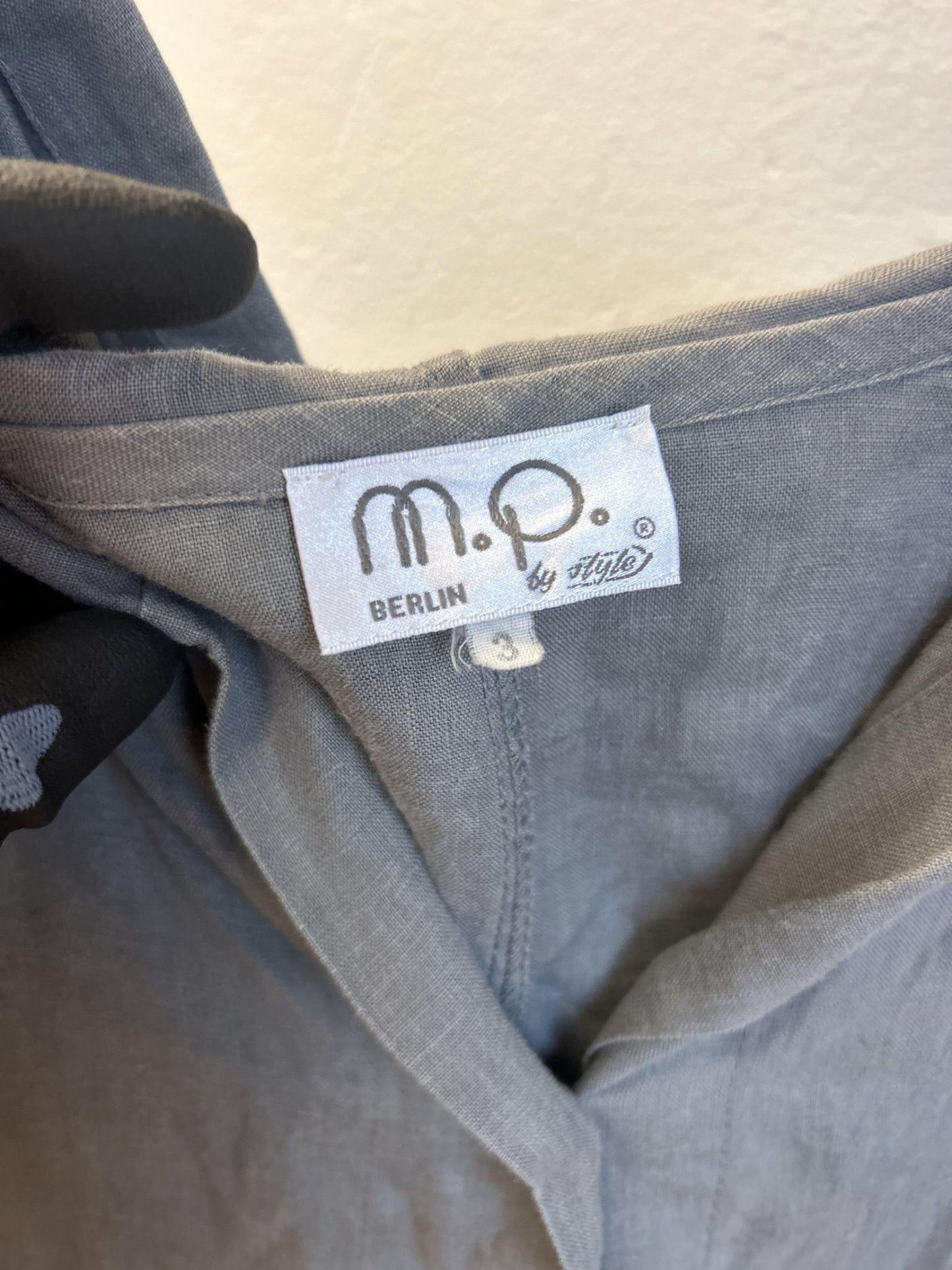 M.P. by Style grå linnejacka med huva